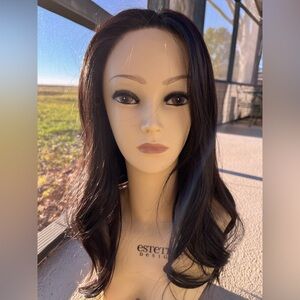 CHELSEY SMITH CROWNS 👑 Chocolate Raspberry PETITE Wig ~ NWOT